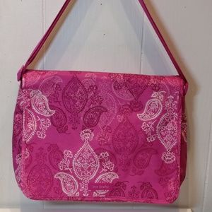 NWT Vera Bradley Messenger Bag in Stamped Paisley